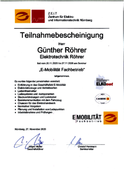 E-Moblität Fachbetrieb