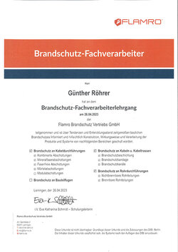 Brandschutz-Fachverarbeiter