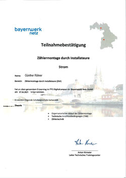 Zählermontage durch Installateure